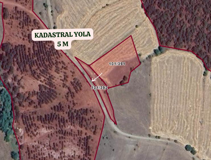 KÜTAHYA MERKEZ KIRANŞEYH  KÖYÜNDE 2.763  M²  TARLA  SATILIKTIR - KÜTAHYA MERKEZ fotoğraf 3