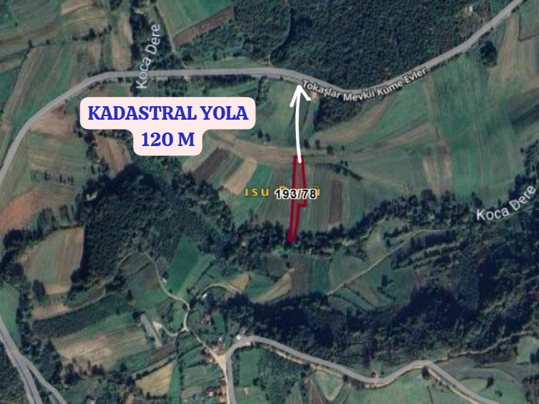 KOCAELİ KANDIRA AKÇAOVA KÖYÜNDE 2.213 M²  TARLA  SATILIKTIR - KOCAELİ KANDIRA fotoğraf 3
