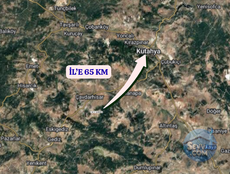 KÜTAHYA ÇAVDARHİSAR YENİCEARMUTCUK  KÖYÜNDE  1.844  M²  TARLA  SATILIKTIR - KÜTAHYA ÇAVDARHİSAR fotoğraf 6