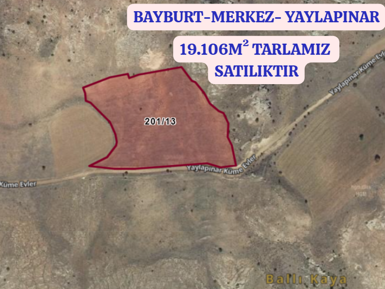 BAYBURT MERKEZ YAYLAPINAR KÖYÜNDE 19.106 M² TARLAMIZ SATILIKTIR. - BAYBURT MERKEZ fotoğraf 2