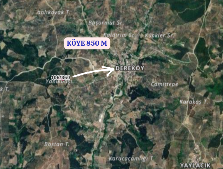 BURSA MUDANYA DEREKÖY KÖYÜNDE 1.834 M² ZEYTİNLİK SATILIKTIR. - BURSA MUDANYA fotoğraf 5
