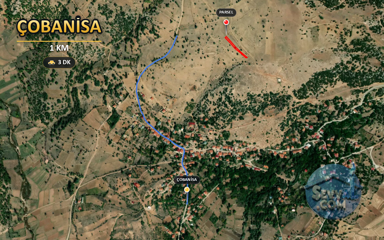 MUĞLA SEYDİKEMER ÇOBANİSA 757 m² SATILIK ARSA - MUĞLA SEYDİKEMER fotoğraf 5