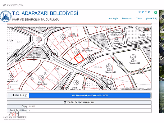 Alandüzü'nde 634 m² 3 Kat İmarlı Arsa - Yatırım Fırsatı! - SAKARYA ADAPAZARI fotoğraf 14