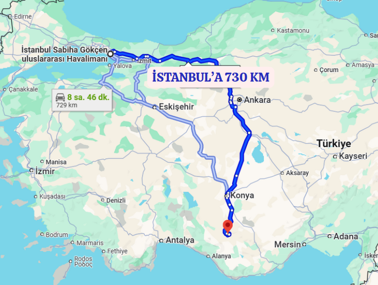 KONYA HADİM KALINAĞIL KÖYÜNDE 1.713 M² TARLA SATILIKTIR - KONYA HADİM fotoğraf 8