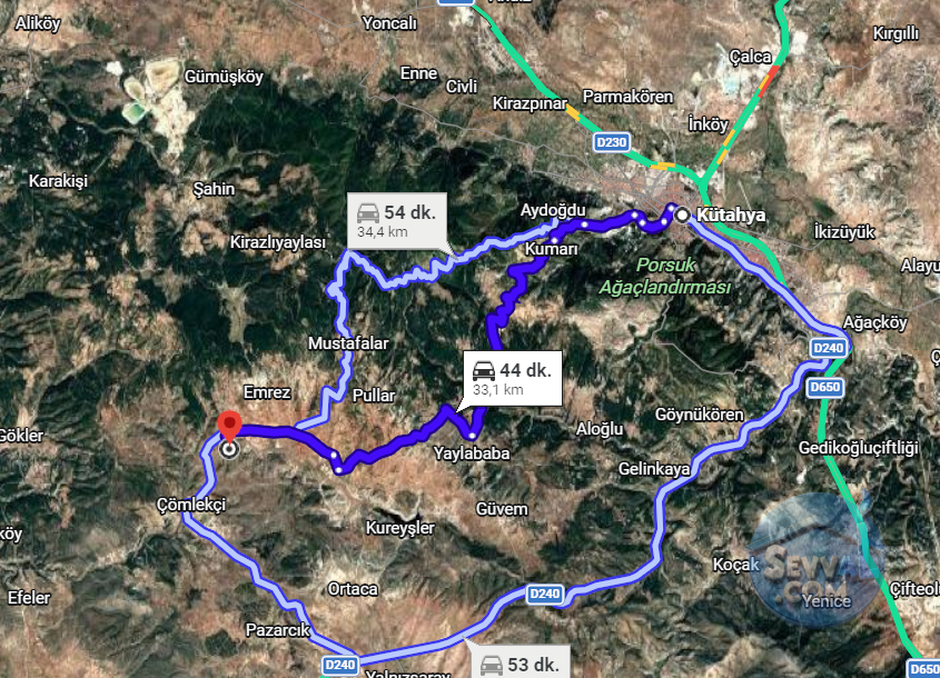 KÜTAHYA ASLANAPA EMREZ VE ABAŞ   KÖYÜNDE  1.248,1.457 VE 934 M² TOPLAM 3 TARLA   - KÜTAHYA ASLANAPA fotoğraf 15