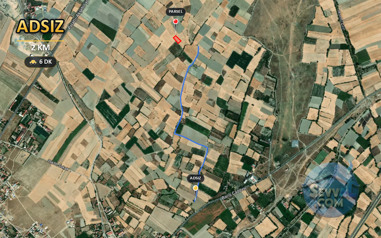 KONYA AKŞEHİR ADSIZ 1.360 m² SATILIK ARSA - KONYA AKŞEHİR fotoğraf 6