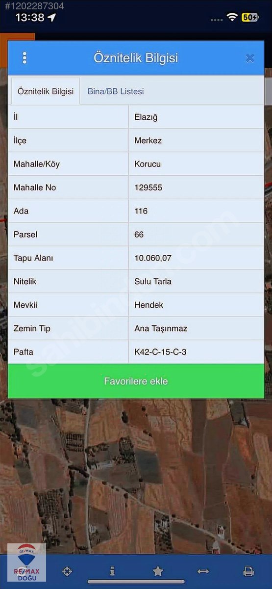 REMAX DOĞUDAN KORUCU KÖYÜNDE ANAYOLA 200M MESAFEDE SATILIK TARLA - ELAZIĞ MERKEZ fotoğraf 4