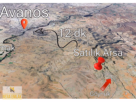 AVANOS İLÇE'YE 11dk. KADASTRO YOL CEPHELİ 2 KAT İMARLI 1.087m2 - NEVŞEHİR AVANOS fotoğraf 3