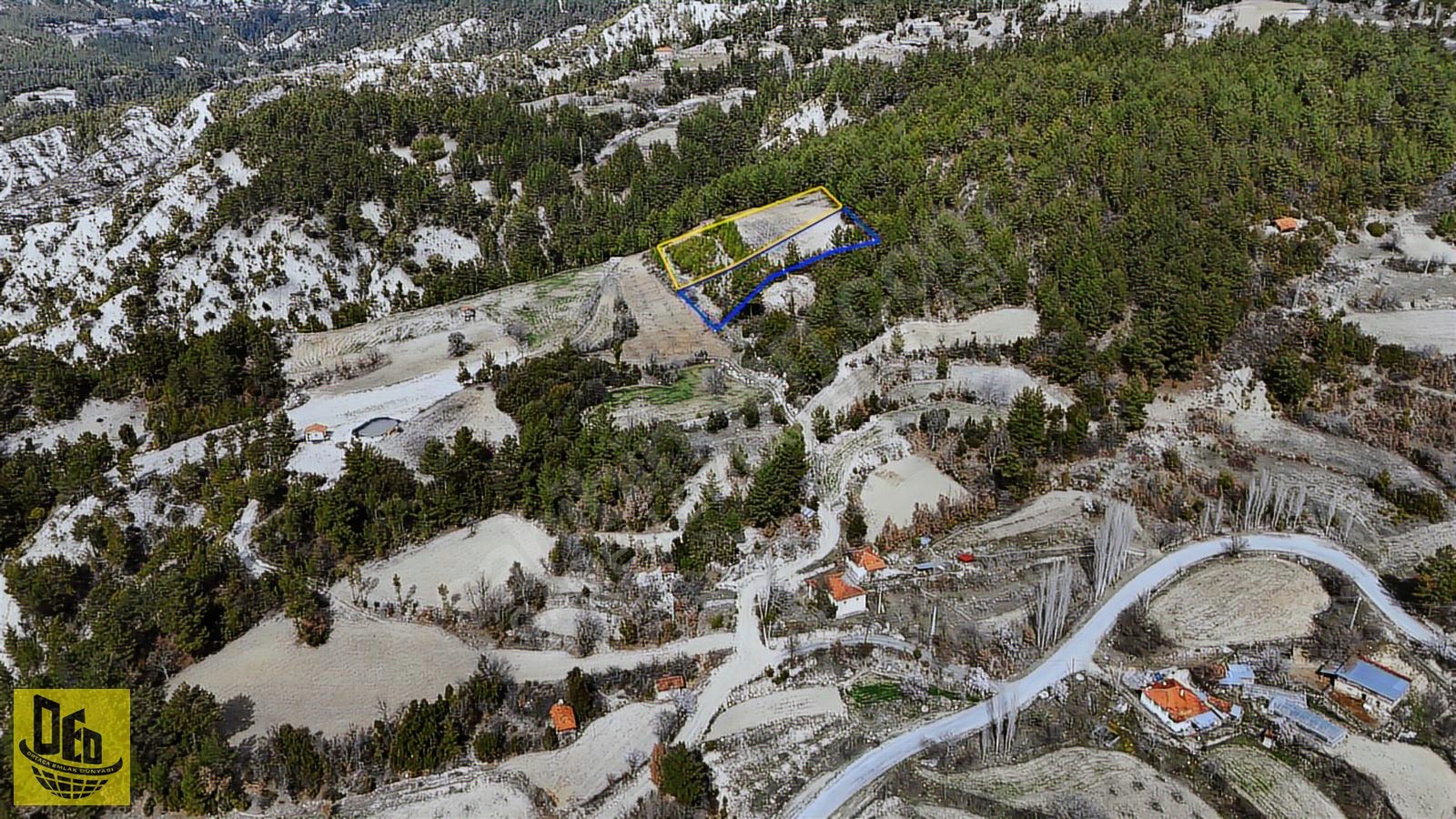SÜPER MANZARALI EMECİKTE 2 PARÇA TOPLAM 7.017M² TARLA - DENİZLİ ÇAMELİ fotoğraf 9