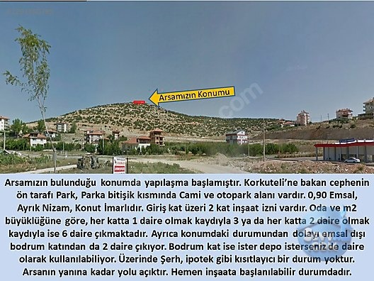 Korkuteli'nin en gözde parseli satışta... Otogar Karşısı Tepenin Üstü.... - ANTALYA KORKUTELİ fotoğraf 6