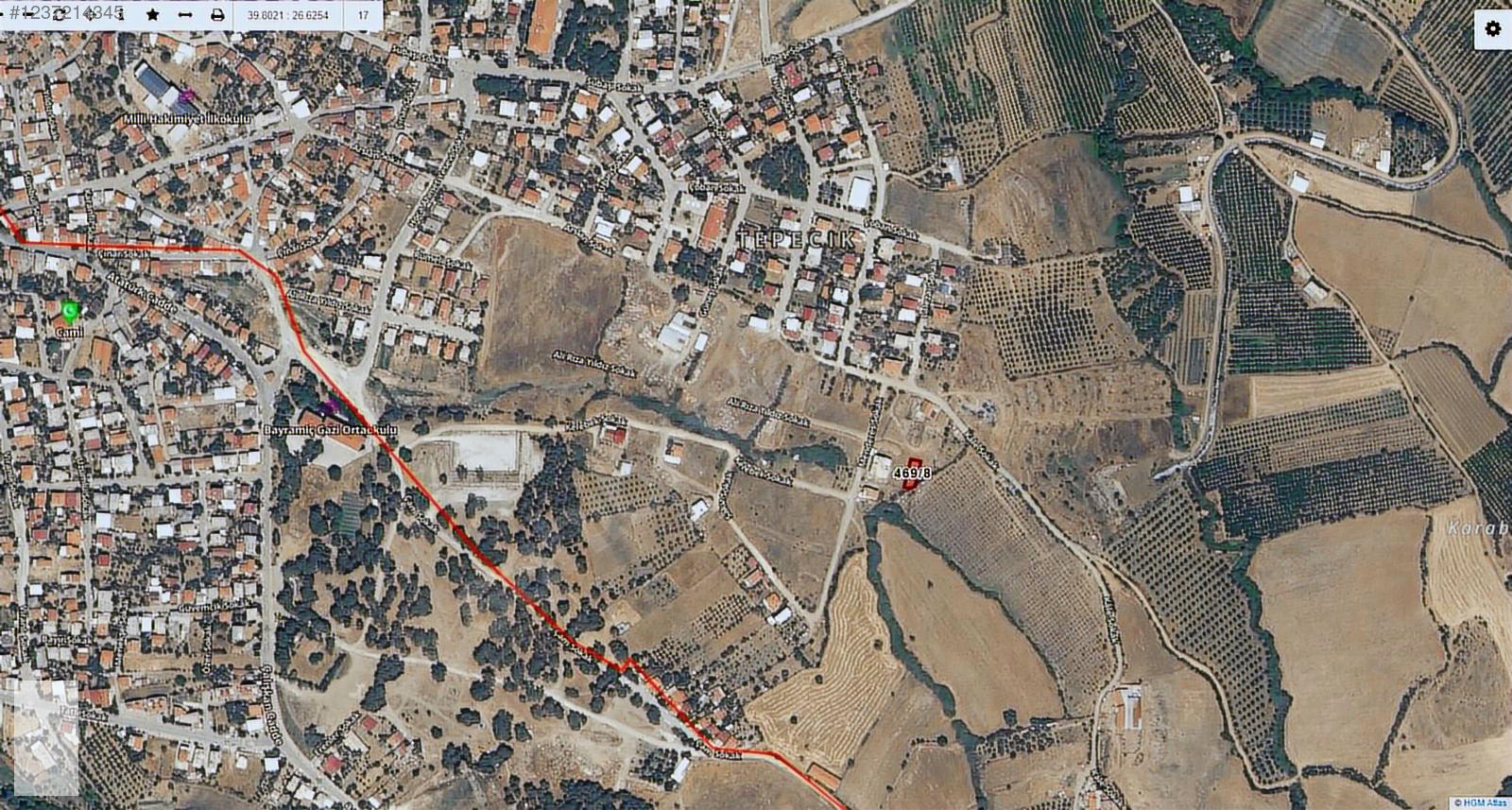 ÇANAKKALE BAYRAMİÇ TEPECİK MAH 258 m2 ARSA - ÇANAKKALE BAYRAMİÇ fotoğraf 7