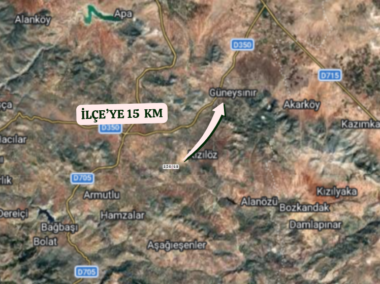 KONYA GÜNEYSINIR AĞRAS  KÖYÜNDE 758  M²  TARLA  SATILIKTIR - KONYA GÜNEYSINIR fotoğraf 5