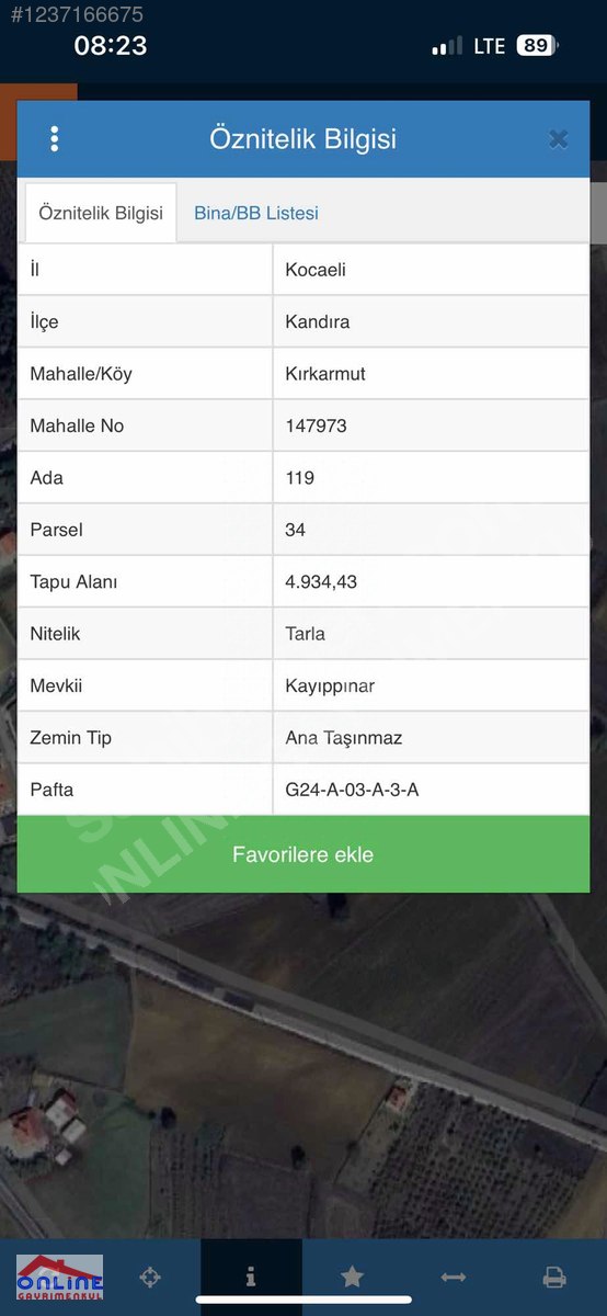 İMARLI SATILIK ARAZİ - KOCAELİ KANDIRA fotoğraf 10