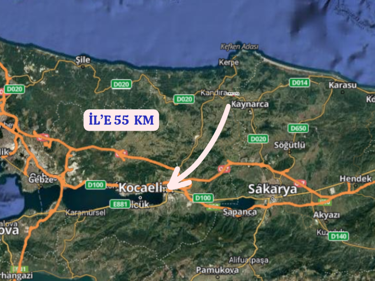 KOCAELİ KANDIRA NEFSİYADEŞ   KÖYÜNDE 2.826  M²  TARLA  SATILIKTIR - KOCAELİ KANDIRA fotoğraf 7