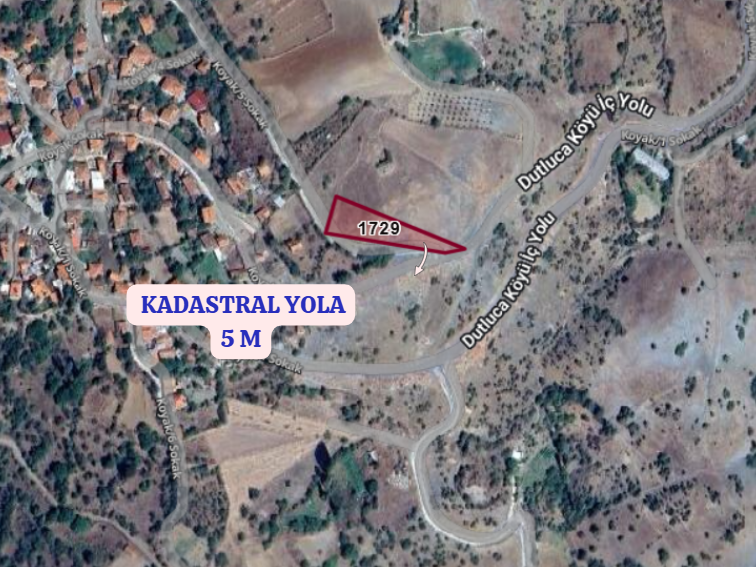 BURSA HARMANCIK DUTLUCA KÖYÜNDE 1.506  M² ARSA  SATILIKTIR - BURSA HARMANCIK fotoğraf 3