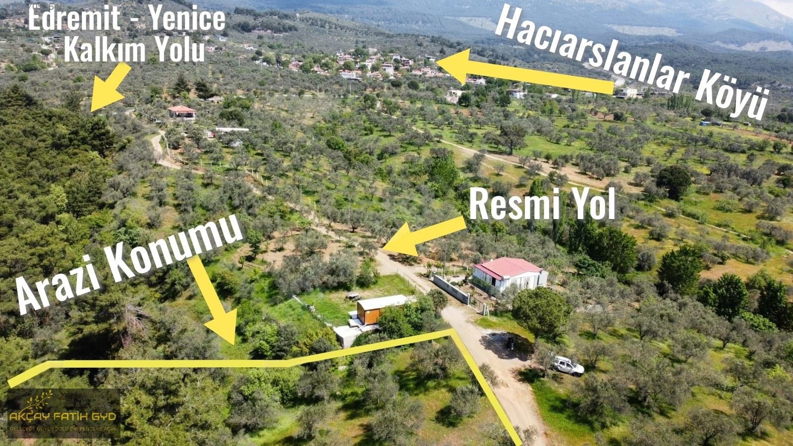 Hacıarslanlar da 3.100m2 SATILIK Kaçmaz Fırsat Zeytinlik - BALIKESİR EDREMİT fotoğraf 7