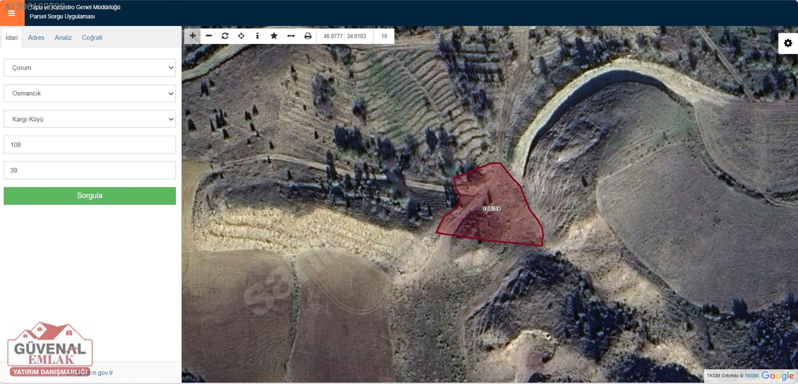 TEK TAPULU 1009M2 ÇOK UYGUN FİYAT İLE ARKASI KOMPLE YAYLIM - ÇORUM OSMANCIK fotoğraf 5