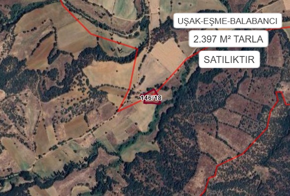UŞAK EŞME BALABANCI KÖYÜ’NDE 2397 M² TARLA SATILIKTIR - UŞAK EŞME fotoğraf 2