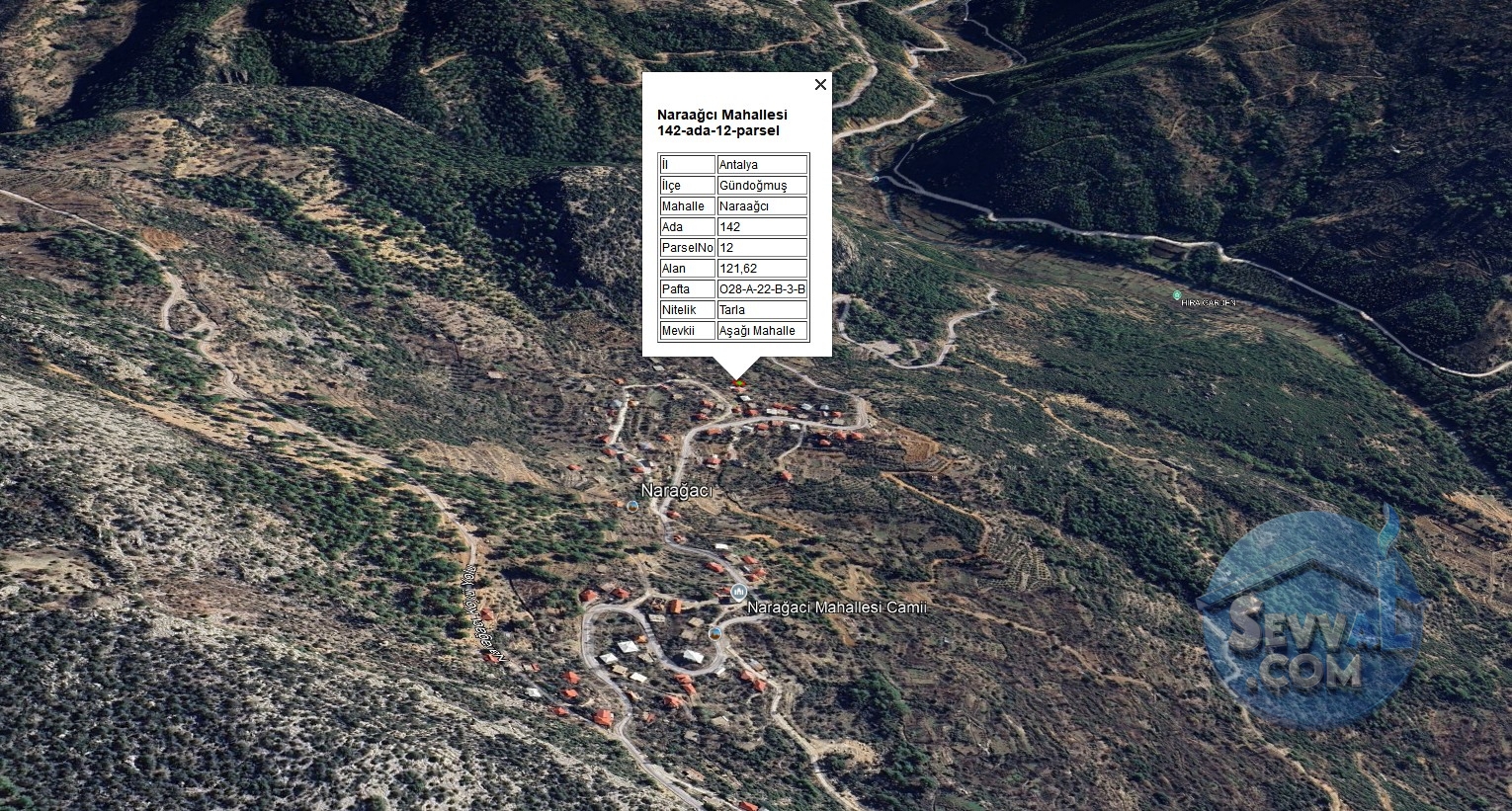 ANTALYA GÜNDOĞMUŞ NARAAĞCI'NDA KÖYİÇİ İMARLI 121 M² SATILIKTIR. - Antalya Gündoğmuş fotoğraf 6