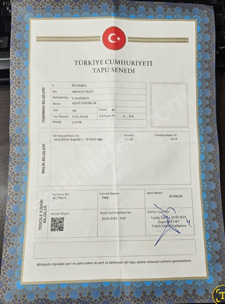 YENİŞEHİR İMAR PROJESİNDE YASSIÖREN 182 ADA 83 PARSEL 43M2 - İSTANBUL ARNAVUTKÖY fotoğraf 4