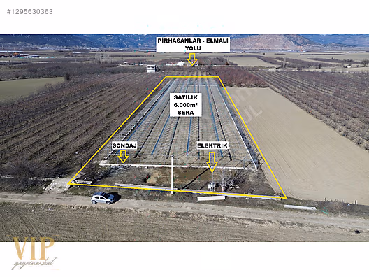 VİP GAYRİMENKUL'den PİRHASANLAR MAH. 6000m² PROJELİ SIFIR SERA - ANTALYA ELMALI fotoğraf 3