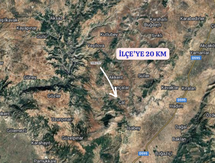 DENİZLİ ÇAL BAHADINLAR  KÖYÜNDE 160 M² BAĞ  SATILIKTIR - DENİZLİ ÇAL fotoğraf 5