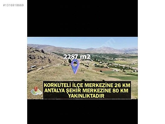 KORKUTELİ SÜLEKLER 2287 m2 ETRAFI TEL İLE ÇEVRİLMİŞ HAZIR BAHÇE - ANTALYA KORKUTELİ fotoğraf 6