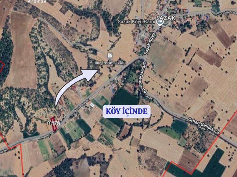 UŞAK SİVASLI SAZAK KÖYÜNDE 1.075 M² ARSA SATILIKTIR - UŞAK SİVASLI fotoğraf 5