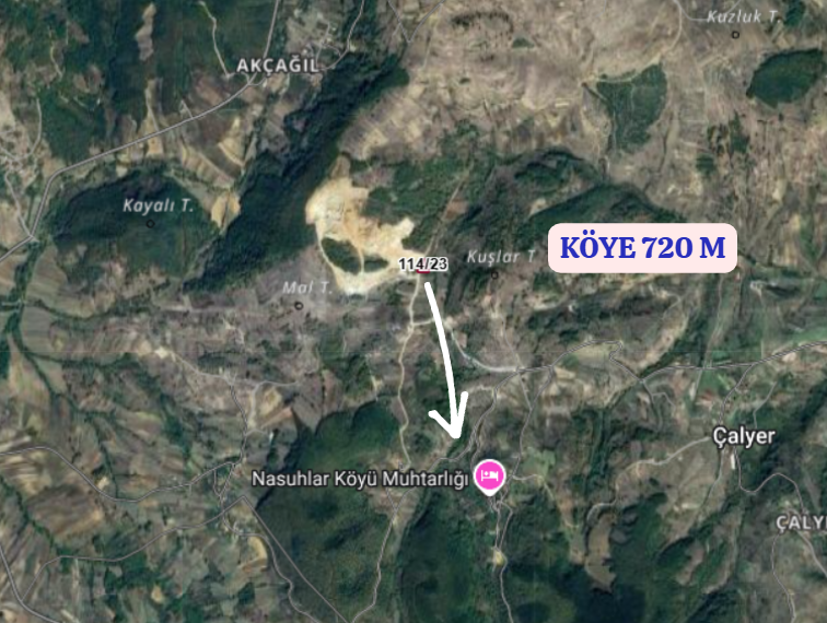 KOCAELİ KANDIRA NASUHLAR  KÖYÜNDE 1.554 M²  TARLA  SATILIKTIR - KOCAELİ KANDIRA fotoğraf 4