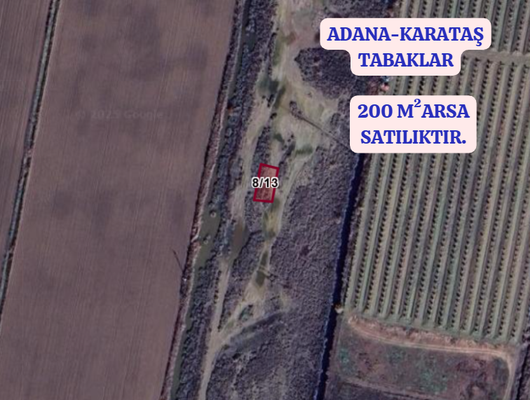 ADANA KARATAŞ TABAKLAR   MAHALLESİNDE  200  M² ARSA  SATILIKTIR - ADANA KARATAŞ fotoğraf 2