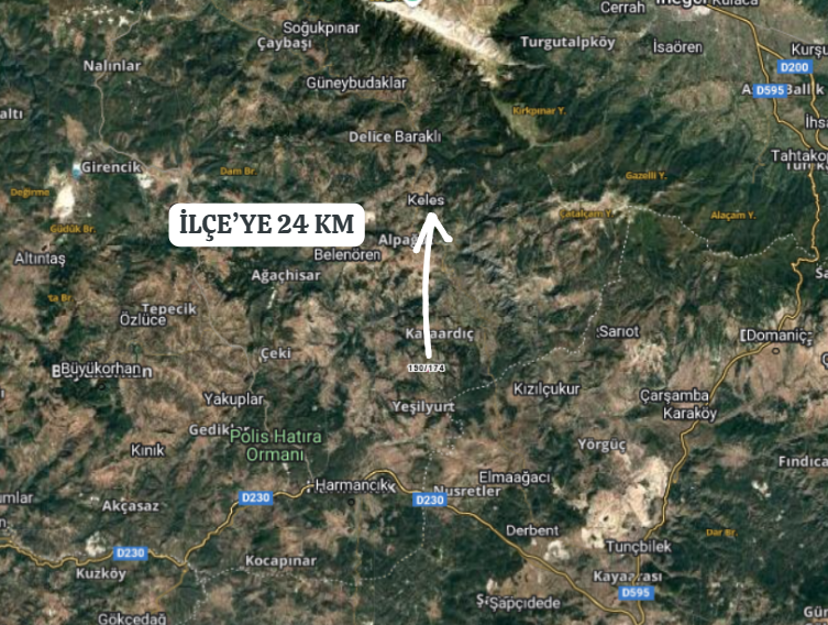 BURSA KELEŞ BAŞAK  KÖYÜNDE 838  M² TARLA  SATILIKTIR - BURSA KELES fotoğraf 5