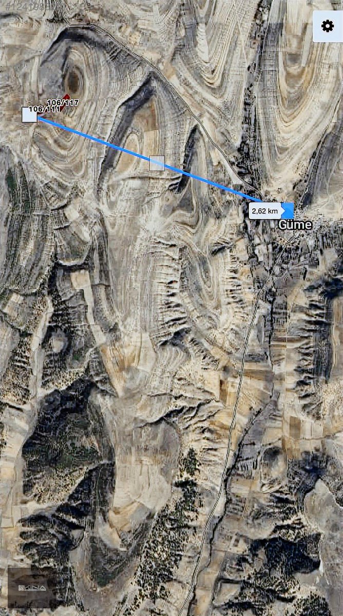 GÜME MAHALLESİ 15,652 M2 KADASTRO YOLU VAR TAMAMI 550.000 TL - MERSİN MUT fotoğraf 7