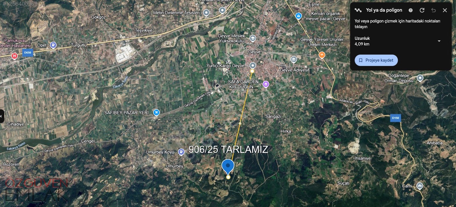 Geyve Umurbey'de 2141 m2 Eşsiz Fiyat - SAKARYA GEYVE fotoğraf 10