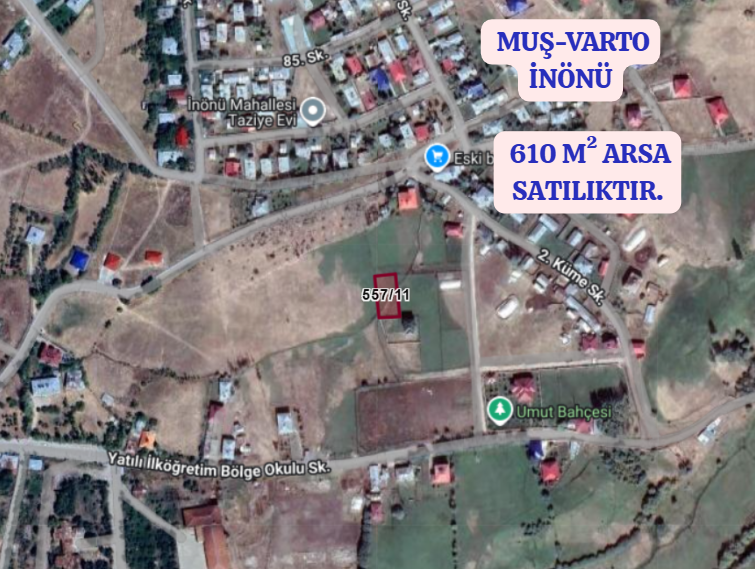 MUŞ VARTO İNÖNÜ   KÖYÜNDE  610  M²  ARSA  SATILIKTIR - MUŞ VARTO fotoğraf 2