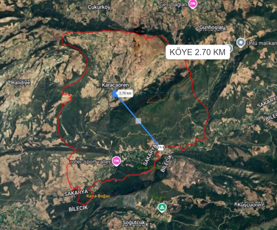 SAKARYA GEYVE KARACAÖREN MAHALLESİ ’NDE 526 M² TARLA SATILIKTIR - SAKARYA GEYVE fotoğraf 4