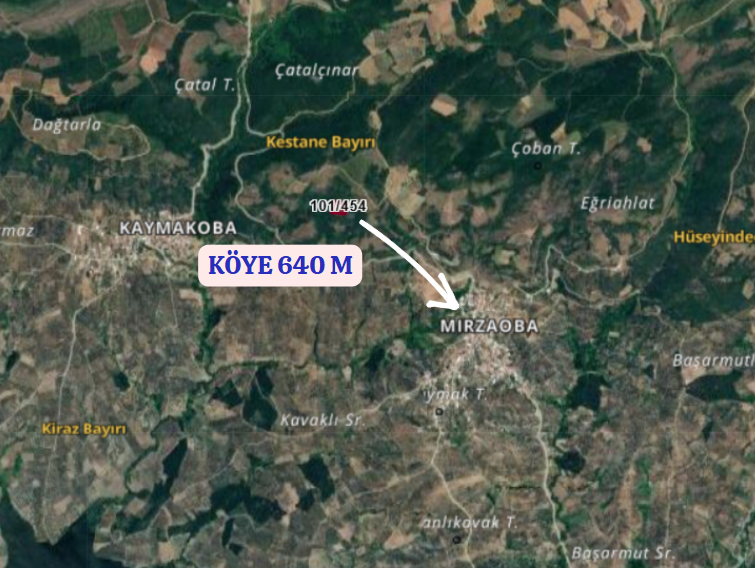 BURSA MUDANYA MİRZAOBA KÖYÜNDE 3.753 M TARLA SATILIKTIR - BURSA MUDANYA fotoğraf 5