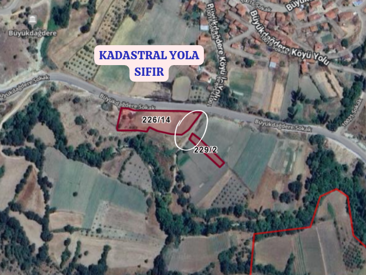 BALIKESİR SINDIRGI BÜYÜK DAĞDERE  KÖYÜNDE 642 M² TARLA SATILIKTIR - BALIKESİR SINDIRGI fotoğraf 3