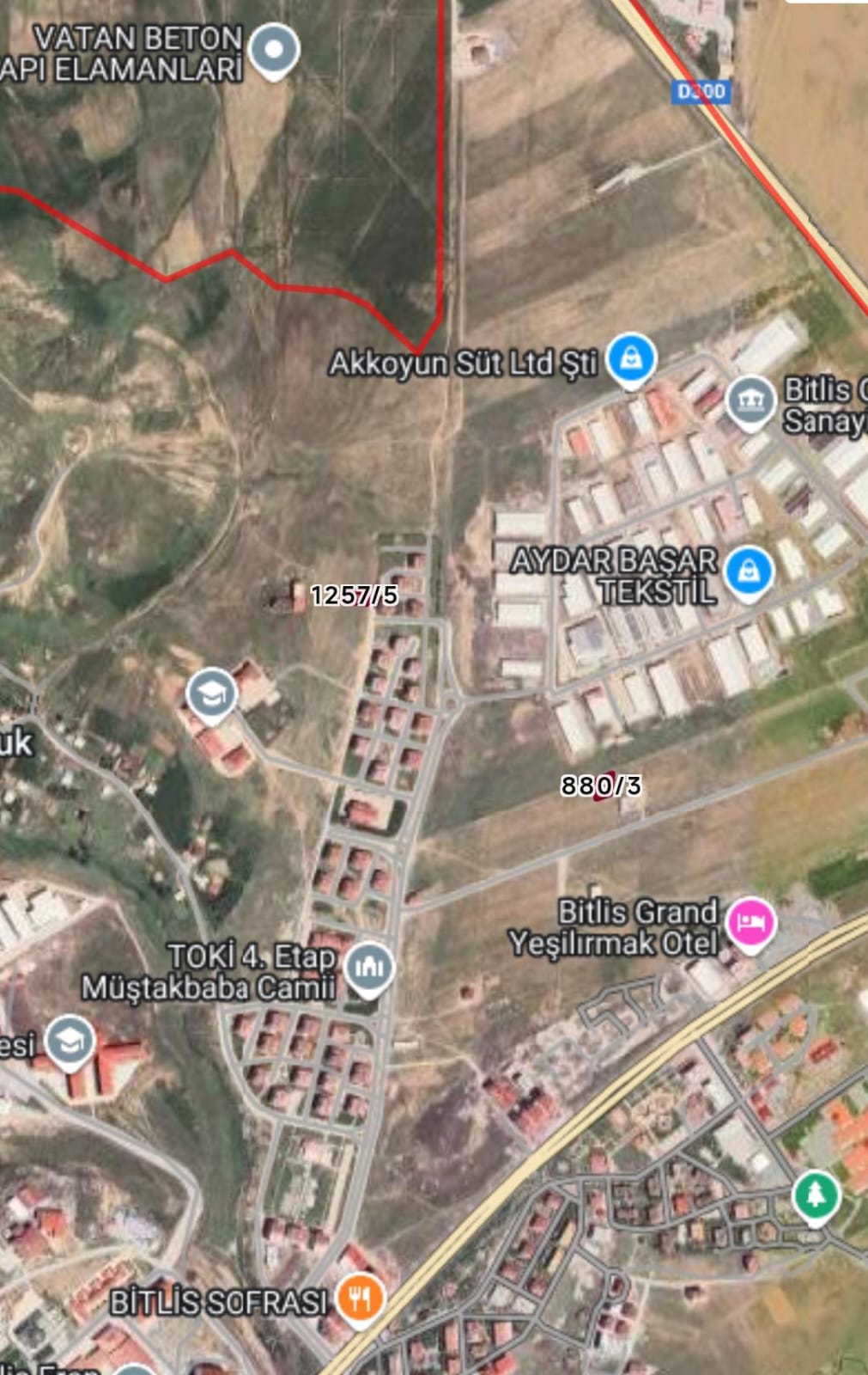 Toki 4.etap satılık arsa 5 kat imarlı 750 M² Bitlis / Merkez / Beş Minare Mh. - BİTLİS MERKEZ fotoğraf 3