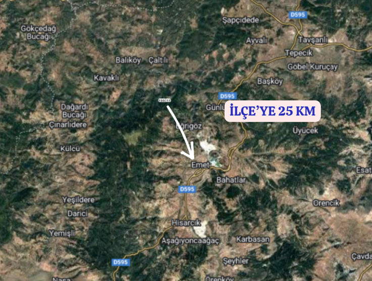 KÜTAHYA EMET YAYLAYOLU  KÖYÜNDE 1.605  M² TARLA  SATILIKTIR - KÜTAHYA EMET fotoğraf 5