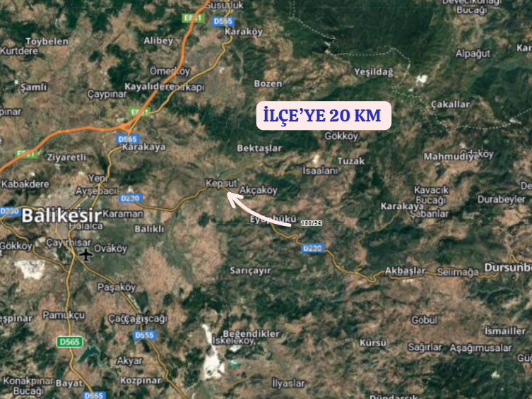 BALIKESİR KEPSUT DARIÇUKURU  KÖYÜNDE 750 M² TARLA SATILIKTIR - BALIKESİR KEPSUT fotoğraf 4