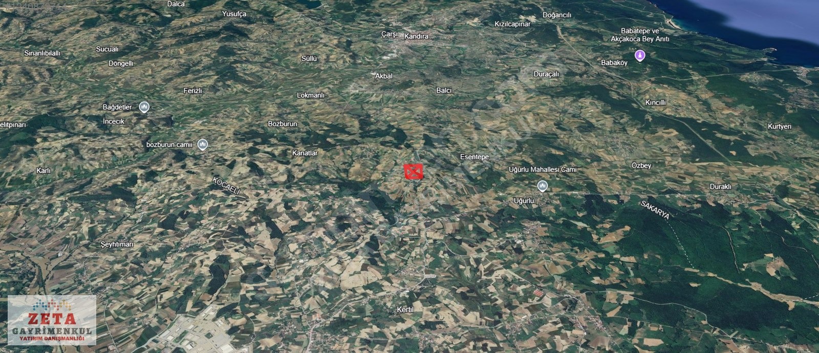 Kandıra Nefisyedeş'te 1.289 m² Fırsat Tarlası - Yatırıma Yakın - KOCAELİ KANDIRA fotoğraf 2