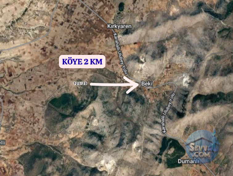 UŞAK KARAHALLI BEKİ  KÖYÜNDE 1.707 M²  TARLA  SATILIKTIR - UŞAK KARAHALLI fotoğraf 4