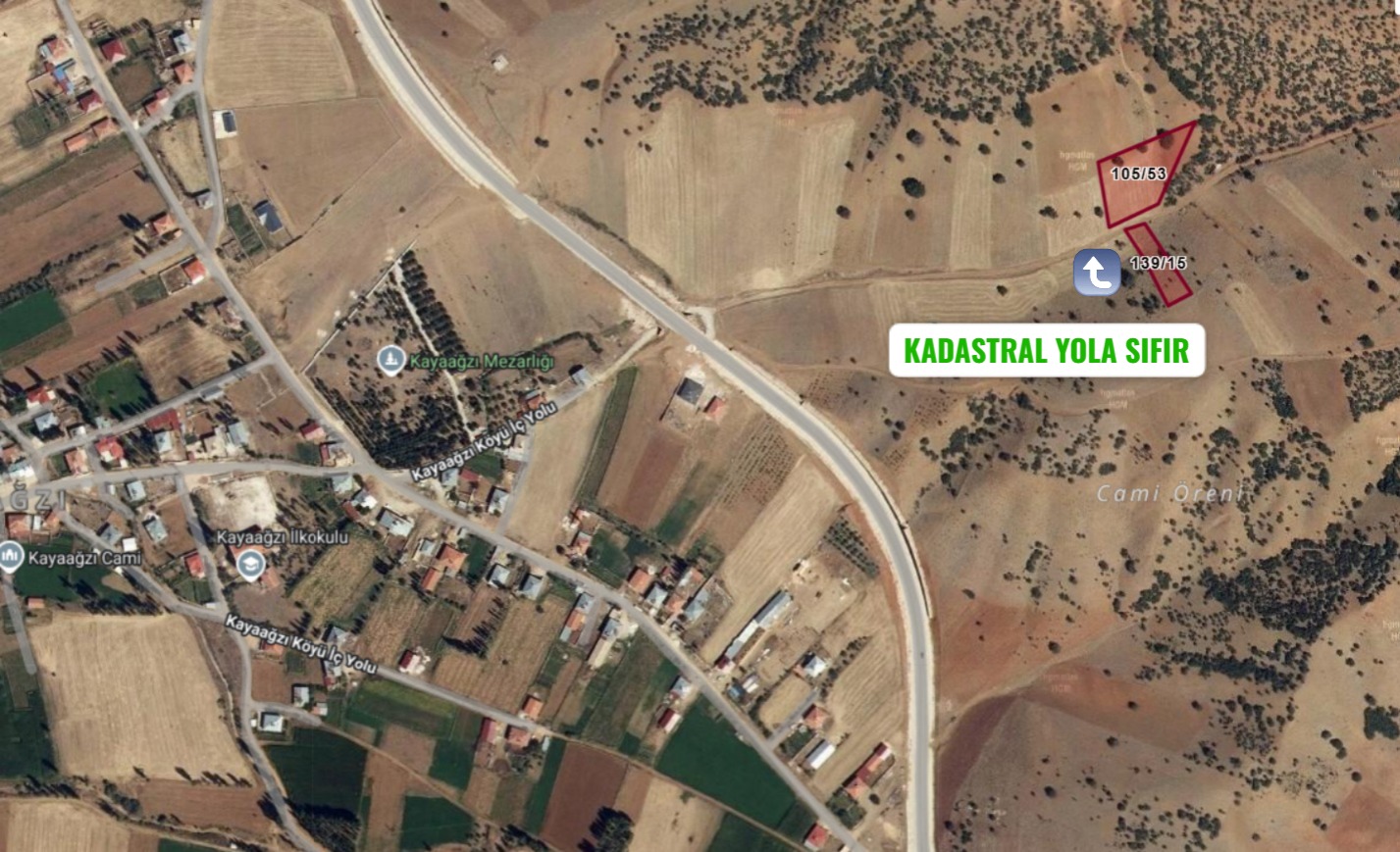 KONYA GÜNEYSINIR KAYAAĞZI 1.161 M² TARLAMIZ SATILIKTIR - KONYA GÜNEYSINIR fotoğraf 4