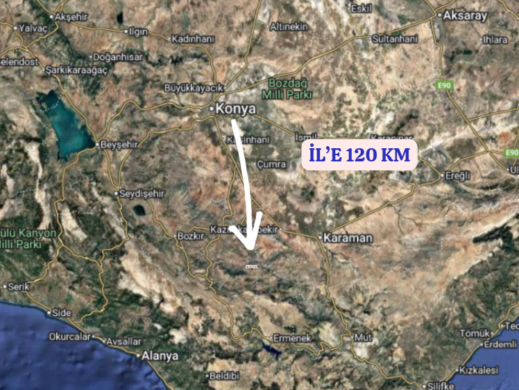 KONYA HADİM GÖYNÜKKIŞLA  KÖYÜNDE   1.880  M²  BAĞ  SATILIKTIR - KONYA HADİM fotoğraf 6