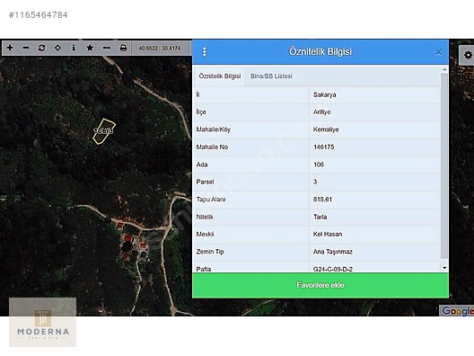 ARİFİYE KEMALİYE DE 815 M2 EN MANTIKLI TEK TAPU YATIRIM FIRSATI - SAKARYA ARİFİYE fotoğraf 8