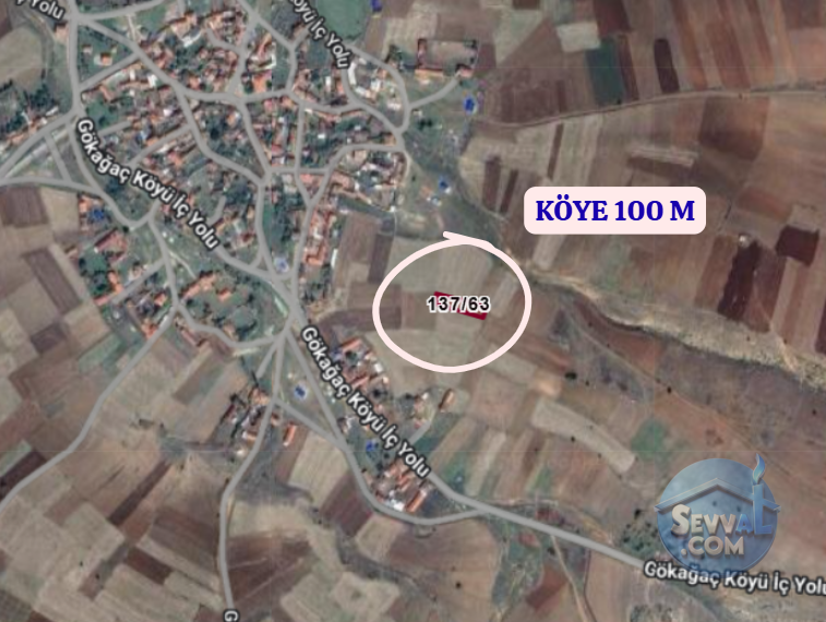 KÜTAHYA ÇAVDARHİSAR GÖKAĞAÇ  KÖYÜNDE  833 M²  TARLA SATILIKTIR - KÜTAHYA ÇAVDARHİSAR fotoğraf 4