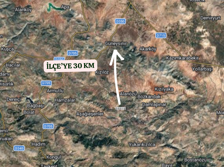 KONYA GÜNEYSINIR HABİLLER  KÖYÜNDE 3.856  M²  BAĞ  SATILIKTIR - KONYA GÜNEYSINIR fotoğraf 4