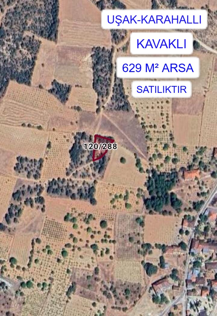 UŞAK KARAHALLI KAVAKLI MAH. 629M² ARSA SATILIKTIR - UŞAK KARAHALLI fotoğraf 6