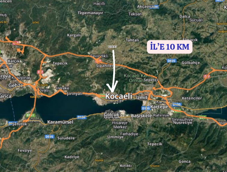 KOCAELİ DERİNCE ÇAVUŞLU  KÖYÜNDE    314  M²  TARLA  SATILIKTIR - KOCAELİ DERİNCE fotoğraf 5