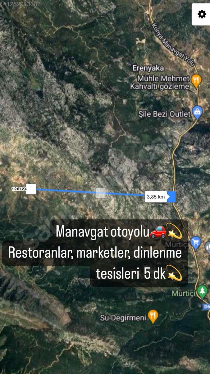 Antalya / Akseki / Güneykaya Mahallesinde 713 m² SATILIK ARSA  - ANTALYA AKSEKİ fotoğraf 4